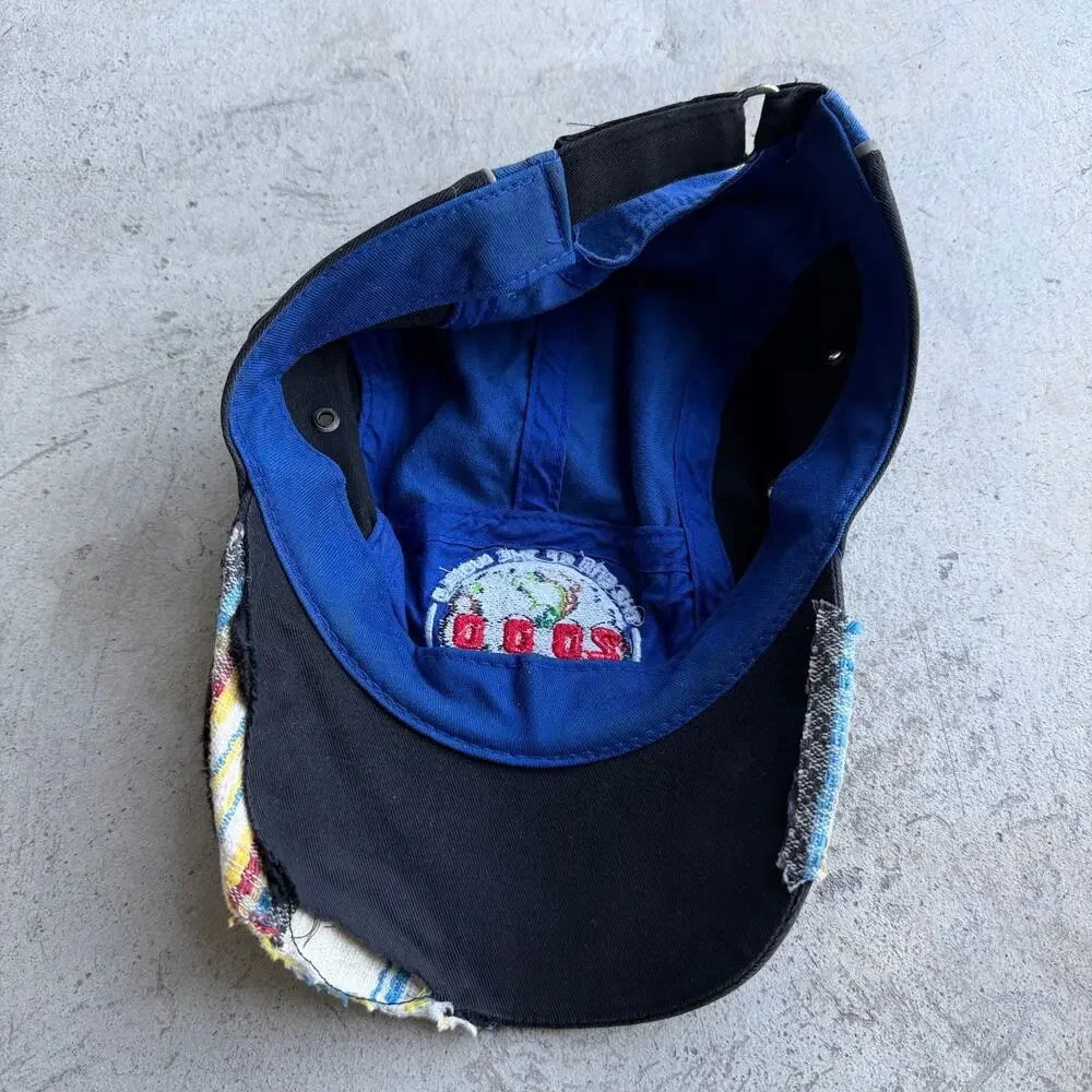 Vintage Y2K 2000 End of the World Embroidered Patchwork Cap